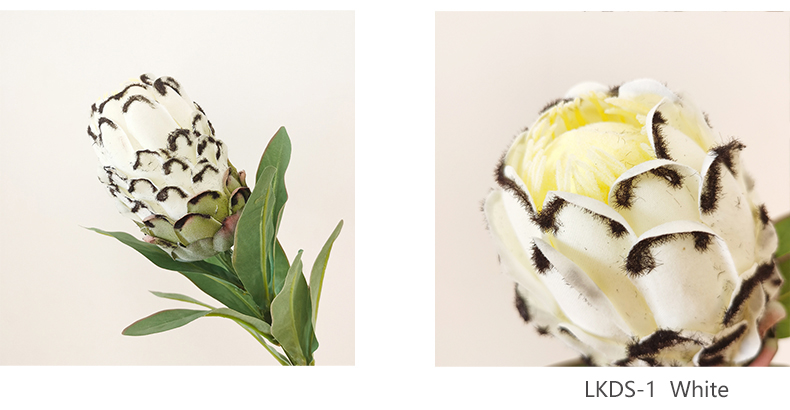 Artificial protea cynaroides tropical silk flower faux king protea flower for home and wedding decoration