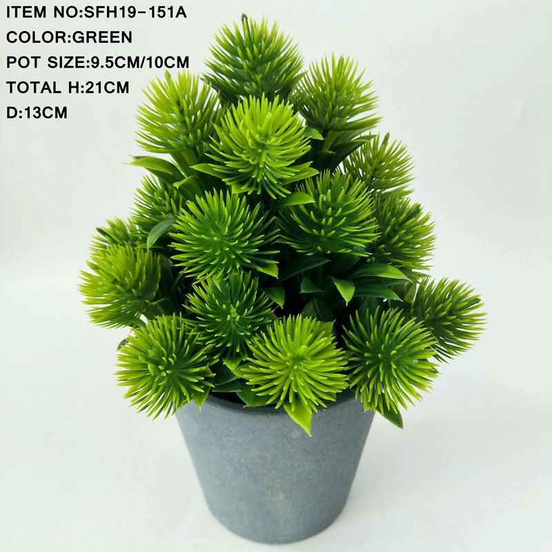 New High Quality Artificial Green Plant Pot  For Home Decoration