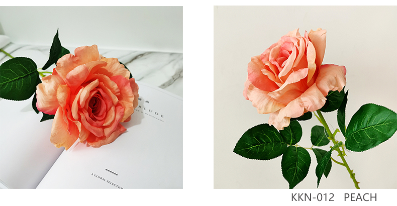 Artificial silk flower manufacturer wedding simulation rose flower party home decor