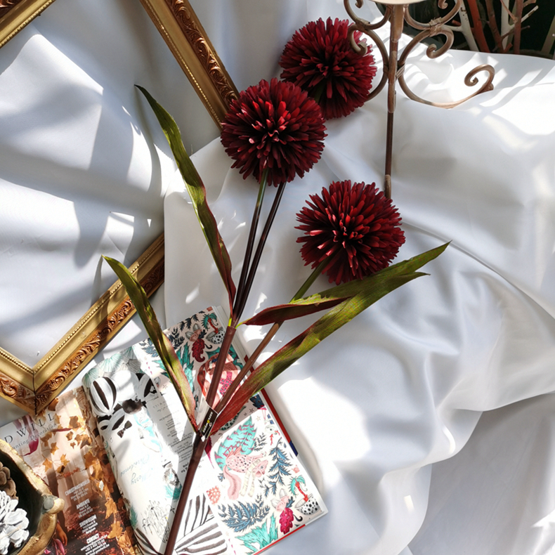 Hot sale birthday party supplies  big artificial flowers with leaf Decorative Flowers