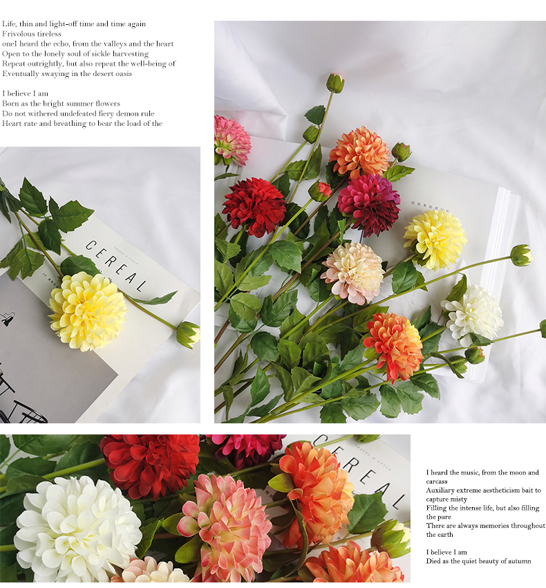 Simulation ajaniopsis penicilliformis faux flower home wedding decoration silk artificial flowers manufacturer