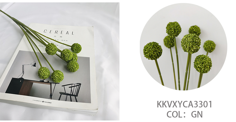 wholesale simulation flowers Craspedia globosa Craspedia spray home wedding decoration artificial flowers manufacturer