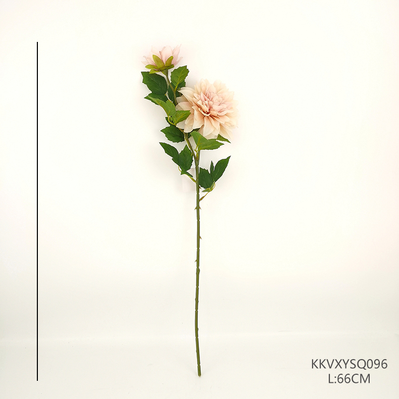 Real touch cheap artificial dahlia silk flower single stem for DIY wedding bouquets bunch party home decor