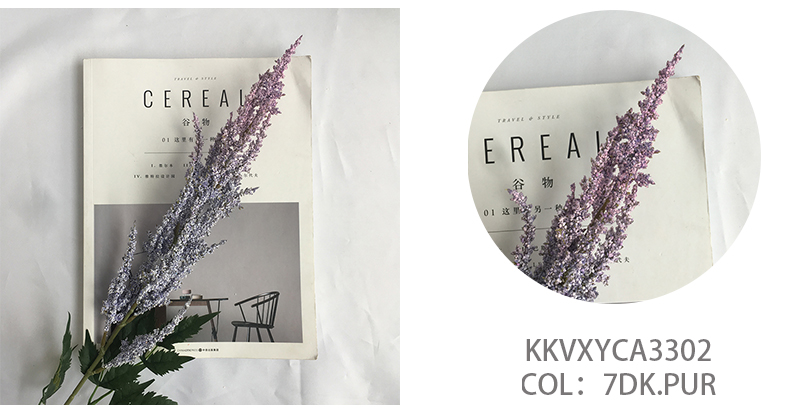 wholesale simulation flowers long stem astilbe chinensis spray home wedding decoration artificial flowers manufacturer