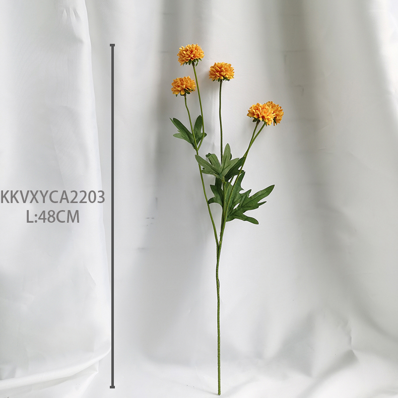 5 head simulation silk ajaniopsis penicilliformis silk flowers artificial wedding home decorative flowers manufacturer