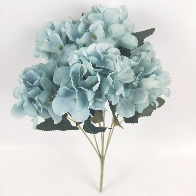 Nuovo bouquet di fiori di ortensia artificiale di alta qualità per la decorazione domestica