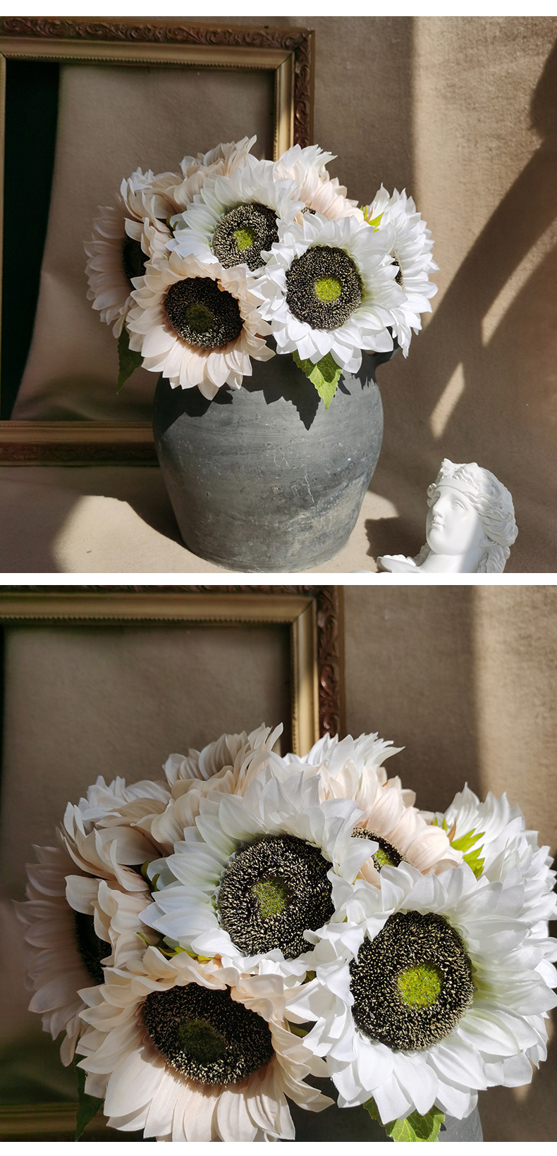 Wedding decoration faux artificial flower silk sunflower bouquet  home accessories decoration