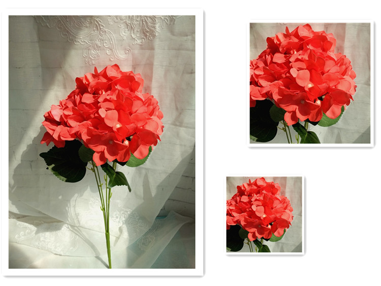 Wholesale Artificial Hydrangea  Flower bouquet  for home  wedding decoration