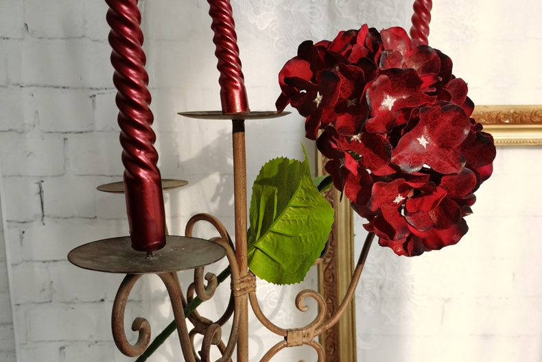 Amazon top seller decorative flowers for home decor artificial 67cm silk hydrangea spray artificial flowers