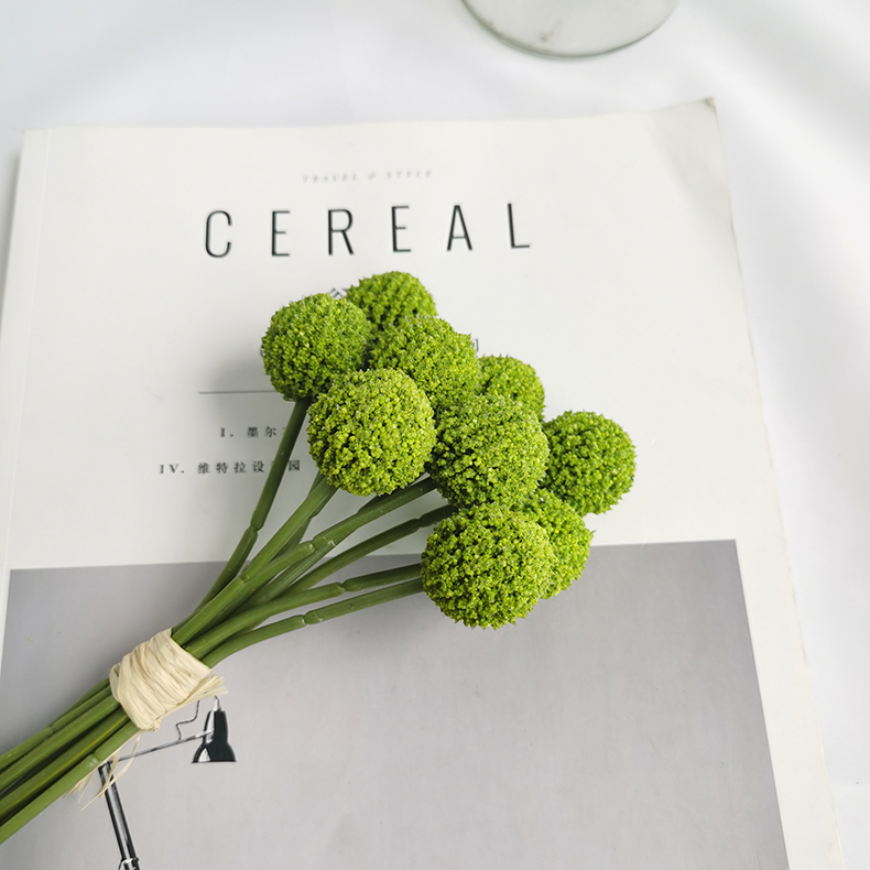 Simulation Craspedia globosa Craspedia artificial flowers manufacturer home wedding decoration faux flowers