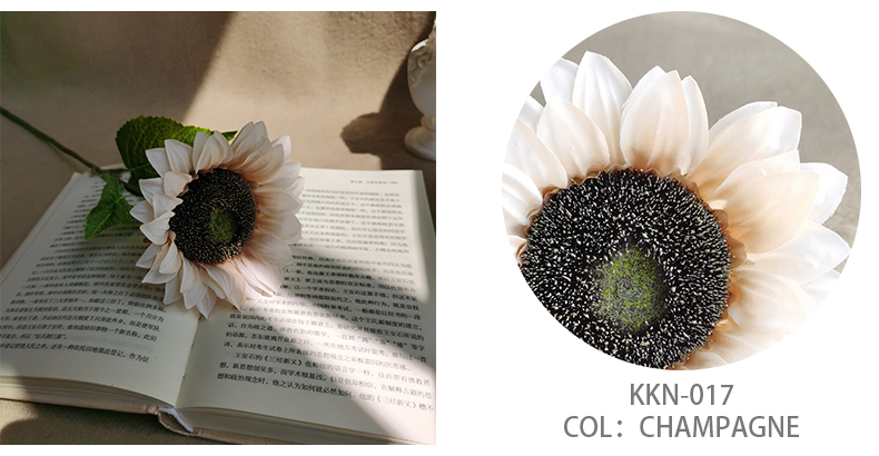 Simulation silk flowers wedding artificial real touch sunflower stem fake flowers spray manufacturer