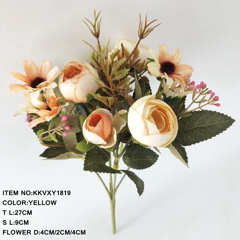 New High Quality Artificial Chrysanthemum Flower Bouquet For Home Decoration